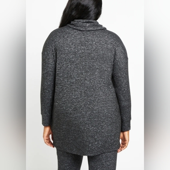 Motherhood Maternity Brushed Hacci Cowl Neck Hi Lo Sweater Gray Size S Small - Picture 7 of 15